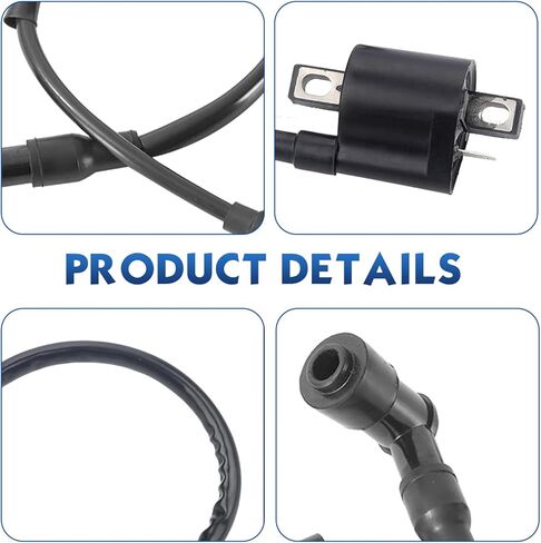 Ignition Coil, Vertical Engine CG125 150cc 200cc 250cc Ignition Coil High Voltage Package, Plug and Play Modification Accessories, Universal for ATVs Kart Off-road Motorcycles (Black) in Kuwait