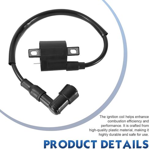 Ignition Coil, Vertical Engine CG125 150cc 200cc 250cc Ignition Coil High Voltage Package, Plug and Play Modification Accessories, Universal for ATVs Kart Off-road Motorcycles (Black) in Kuwait