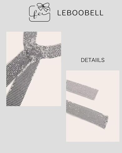 Women's Sequin Scarf Leopard Print Headband Sequin Lace-up Neckerchief Tie Party Night Club in Saudi Arabia