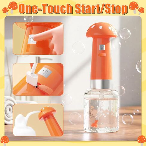 Electric Foaming Shampoo Dispenser - Automatic Dog Shampoo Foamer Mushroom Rechargeable Soap Sprayer for Cat Dog Bathing Pet Grooming Pet Wash Bath Suppy Bathroom Kitchen Sink Toilet Cleaning in Kuwait