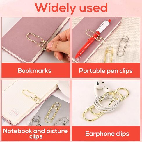 30 قطعة من مشابك الأقلام المعدنية لأجهزة الكمبيوتر المحمولة، مقاس 7 × 1.9 سم / 2.76 × 0.75 بوصة، حاملات أقلام ورقية للكتب والمجلات والمخططين واللوازم المكتبية والمدرسية (ذهبي، فضي) in Kuwait