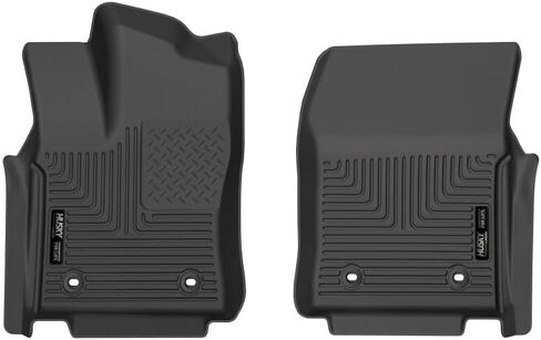 Husky Liners Weatherbeater Floor Mats | Fits 2022-2026 Toyota Tundra, CREWMAX & Double CAB ONLY & 2024-2026 Toyota Sequoia | Front Row, 2-pc Black - 18571 in Kuwait