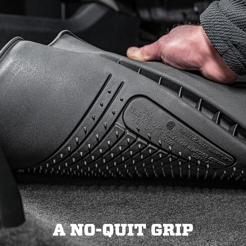 Husky Liners Weatherbeater Floor Mats | Fits 2022-2026 Toyota Tundra, CREWMAX & Double CAB ONLY & 2024-2026 Toyota Sequoia | Front Row, 2-pc Black - 18571 in Kuwait