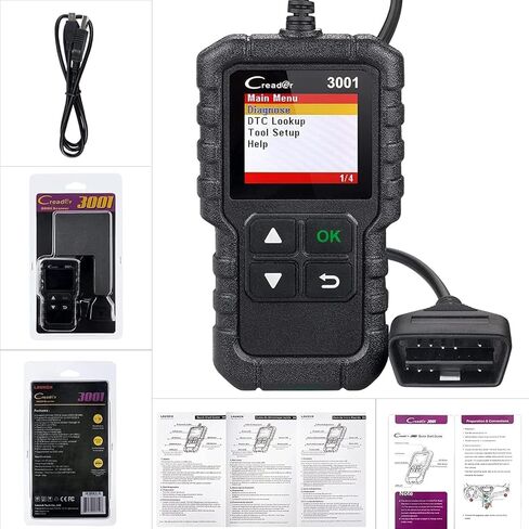ماسح ضوئي LAUNCH Creader 3001 obd2، وضع قارئ رمز خطأ المحرك 6 يمكن أداة المسح التشخيصي لجميع سيارات بروتوكول obdii منذ عام 1996، تحديث مجاني مدى الحياة in Saudi Arabia