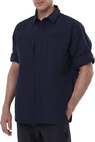 CAMEL CROWN Men's Long Sleeve Sun Protection Shirt Outdoor Cool Quick Dry Hiking Fishing Shirts Button Work Shirts in Saudi Arabia