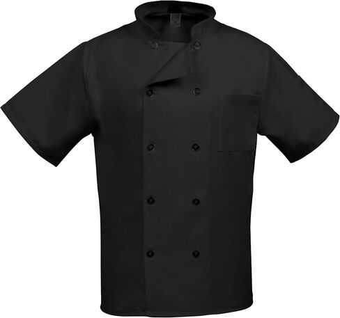 FAME unisex-adult Classic 10 Button Short Sleeve Chef Coat in Kuwait