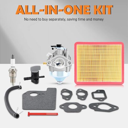 GCV170 Carburetor Compatible with Honda GCV170LA GCV200LA HRN216 HRX217K6 Lawn Mowers Compatible with GCV170LA G5B G5BR S3B Engine with Tune Up Kit in Saudi Arabia