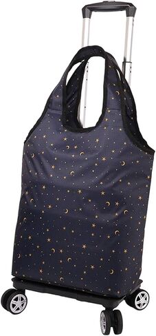 حقيبة سفر بعجلات وحقيبة ظهر متعددة الاستخدامات للتسوق والخضروات، رمادي in Kuwait