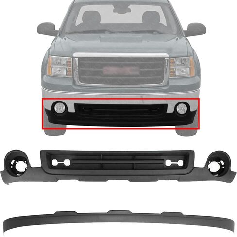 المصد الأمامي السفلي الستارة المزخرفة والامتداد السفلي بديل مباشر لـ 2007-2013 GMC Sierra 1500 GM1015100 GM1092211 15917769 15131299 in Kuwait