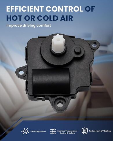HVAC Heater Blend Door Actuator Compatible with 2010 2011 2012 2013 Chevy Equinox GMC Terrain Air Door Actuator - Air Mode Temperature Replace 604-185 25952814 in Kuwait