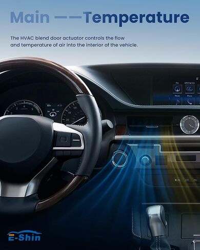 HVAC Heater Blend Door Actuator Compatible with 2010 2011 2012 2013 Chevy Equinox GMC Terrain Air Door Actuator - Air Mode Temperature Replace 604-185 25952814 in Kuwait