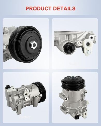 88310-02850 A/C Compressor (with Clutch) Compatible with Toyota Corolla 2014-2019 1.8L, Corolla iM 2017-2018 1.8L in Kuwait