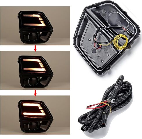 مصابيح الضباب Astra Depot Led DRL لـ 2023 2024 2025 شيفروليه تشيفي كولورادو WT LT Trail Boss Z71 ملحقات المصد الأمامي ضوء النهار الجري إشارة الانعطاف المتتابعة 84770637 | 84770638 in Saudi Arabia