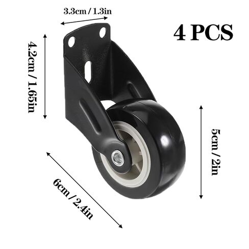 4 قطع من عجلات البوابة مقاس 2 بوصة، عجلات دعم سفلية للباب مضادة للترهل، عجلات مضادة للاحتكاك لإصلاح الأبواب الخشبية المتساقطة، تركيب عمودي وبكرات تثبيت الأثاث، عجلة لتقليل ضوضاء الاحتكاك (انزلاق سلس) in Kuwait