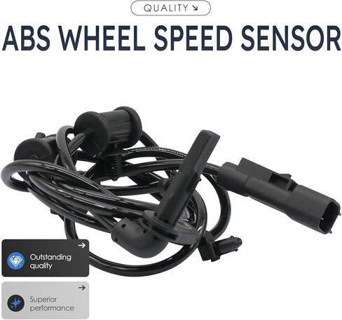 2Pcs Rear Left and Right Abs Wheel Speed Sensor Compatible with Buick Allure Lacrosse 13323030 Als2216 W/O Adaptive Damping System; W/H-Arm Rear Axle 10 11 2010 2011 in Saudi Arabia