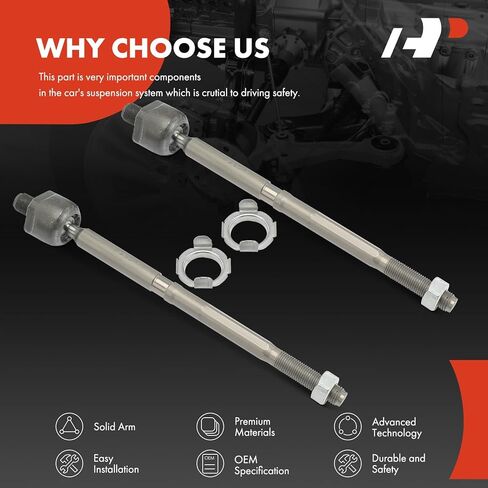 A-Premium 2 x Front Inner Tie Rod Ends Compatible with Acura RDX 2013-2018 in Saudi Arabia