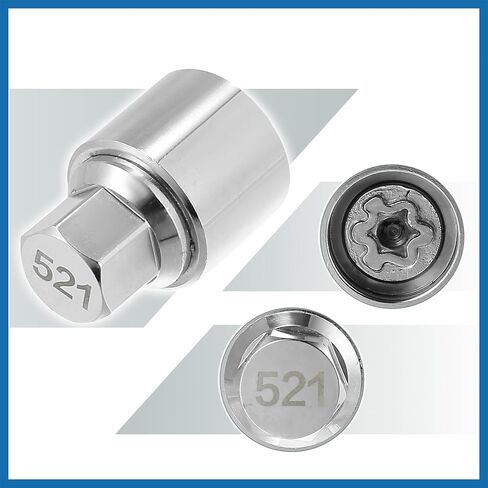 521 السيارات قفل العجلة العروة الجوز مكافحة سرقة العروة الجوز المسمار إزالة المقبس مفتاح قفل العجلة مفتاح لفولكس واجن طوارق شيروكو فايتون تيغوان البند استبدال in Saudi Arabia
