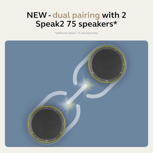 Jabra Speak2 Speakerphone 40 with 4 Noise-Cancelling Mics, 50mm Speakers - Dark Grey (Renewed) in Saudi Arabia