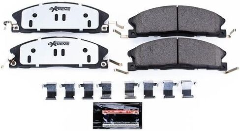 PowerStop Front Brake Pads For Ford Explorer 2013-19 |Flex 2013-19 |Police Interceptor Sedan 2013-19 - Z36 Truck & Tow Carbon-Fiber Ceramic Brake Pads With Installation Hardware, Z36-1611 in Saudi Arabia