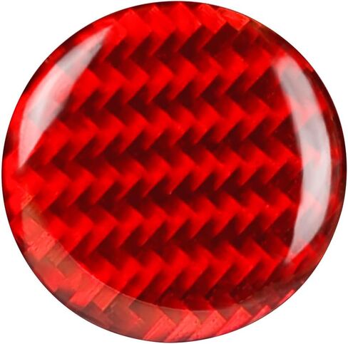 YAMUDA Compatible with Real Soft Carbon Fiber Central Control Multimedia Knob Button Sticker 1-Pack Covers Kit for Mazda CX-5 2017-2025 Red Interior Trim in Kuwait