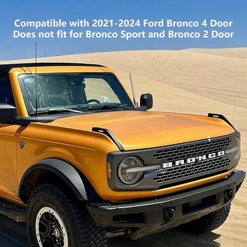 4 قطع من ملحقات التخزين الداخلية لسيارة Ford Bronco 2021 2022 2023 2024، وحدة تخزين وحدة التحكم المركزية، منظم مقبض 4 أبواب، صندوق تخزين مسند الذراع (ليس لعام 2025) in Saudi Arabia