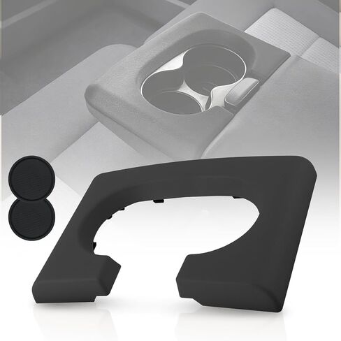 Center Console Cup Holder Replacement Pad Black Compatible with Ford F150 2004-2014 Bench Seat Center Console Cupholder, Include 2pcs Coasters in Kuwait