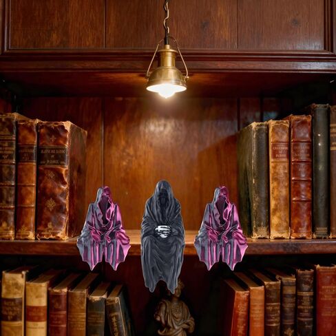 3 Pack Hallowen Gothic Decor Sitting Statue | Desktop 3D Printed Figure | 1Pack 4" Black & 2 Pack 2'' Purple Devil Hand Statues for Home Decoration in Saudi Arabia