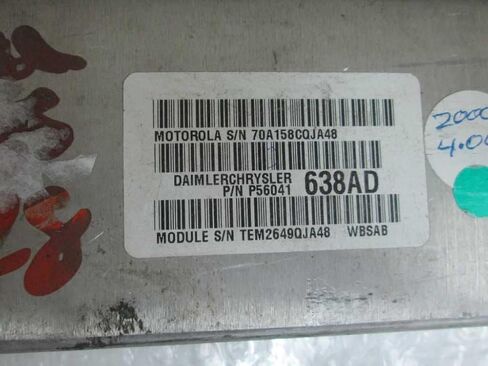 Engine ECM Control Module 4.0L Fits 00 Compatible with Grand Cherokee P56041638AD 56041638AD in Saudi Arabia