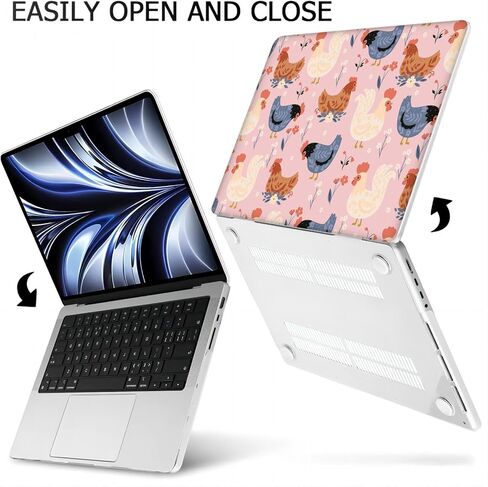 MINGDAO متوافق مع شاشة Retina لجهاز MacBook Air 13 بوصة مع معرف اللمس، وغطاء واقي صلب مع غطاء لوحة المفاتيح (M1 A2337 A2179 A1932، إصدار 2018 2019 2020) - Chick - WB08012 in Kuwait