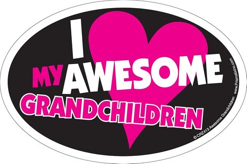 Magnet I (Heart) My Awesome Grandchildren in Kuwait