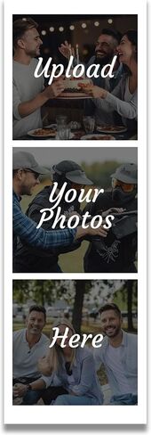 ملصق مغناطيسي بإطار شريط صور مخصص Magnet Me Up، ثلاجة إطار صورة قابلة للتخصيص (2 × 6 بوصة - بدون نص) in Saudi Arabia