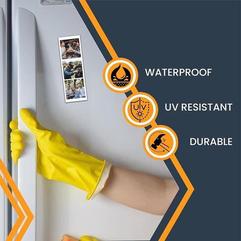 ملصق مغناطيسي بإطار شريط صور مخصص Magnet Me Up، ثلاجة إطار صورة قابلة للتخصيص (2 × 6 بوصة - بدون نص) in Saudi Arabia