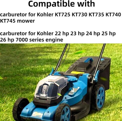 KT725 Carburetor Compatible with Kohler 7000 Series 22HP 23HP 24HP 25HP 26HP Engine KT725 KT730 KT735 KT740 KT745 Lawn Mowers Parts Carb Replaces 1685321-S 3285347S 3285361S with Air Filter Gaskets in Kuwait