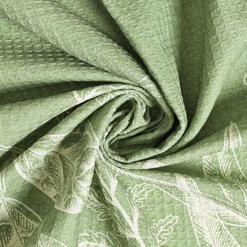 Horaldaily Spring Summer Waffle Couch Sofa Slip Cover, Green Plants Wild Fern Non Slip Washable Couch Sofa Cover for 2 Cushion Pet Friendly, Sectional L Shape Covers for Dogs, Kids,71"x118" in Saudi Arabia