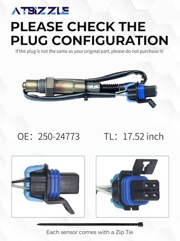 O2 Oxygen Sensor 250-24773 Upstream and Downstream Fit for Buick Enclave 2012-2017, Chevy Traverse Impala Caprice Colorado 12-20, GMC Acadia Canyon 12-16, Cadillac XTS 13-19, 3.6L, 4PCS in Kuwait