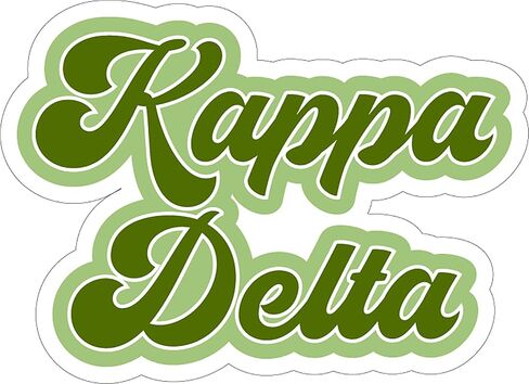 Kappa Delta Retro Sorority Car Magnet Set of 2 Removable No Residue All Weather Magnets for Sorority Girls and Student Drivers in Saudi Arabia