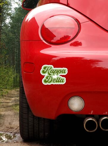 Kappa Delta Retro Sorority Car Magnet Set of 2 Removable No Residue All Weather Magnets for Sorority Girls and Student Drivers in Saudi Arabia