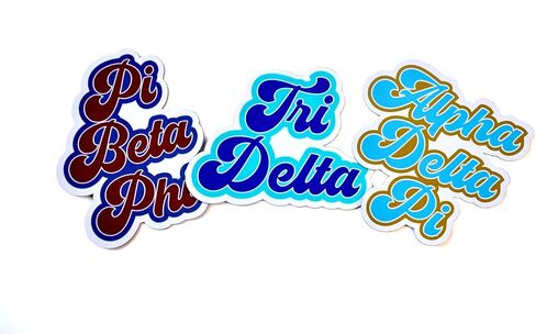 Kappa Delta Retro Sorority Car Magnet Set of 2 Removable No Residue All Weather Magnets for Sorority Girls and Student Drivers in Saudi Arabia