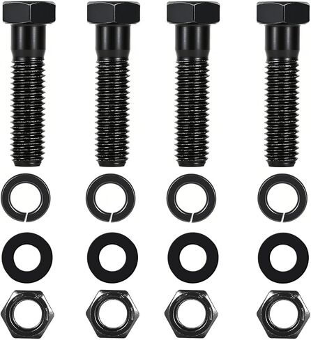 4-Pack Pintle Hook/Combination Hitch Mounting Kit 2" x 1/2" Grade 8 Bolts. The Product Also Includes Hexagon Nuts, Heavy Lock washers and Flat washers. in Kuwait