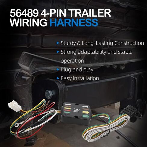 56489 4-Pin Trailer Wiring Harness Compatible with Toyota Sienna 2021-2024 in Kuwait