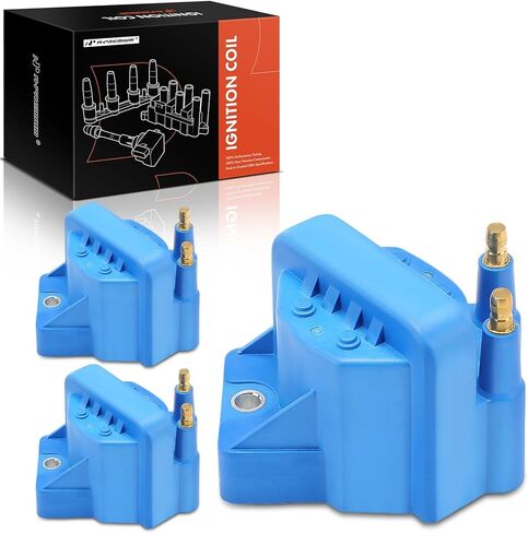 A-Premium Ignition Coil Pack Set of 3 Compatible with Chevrolet, Buick, Cadillac, Oldsmobile, Pontiac, Isuzu Vehicles - Regal, Impala, Firebird, Trans Sport & More, V6 3.8L in Saudi Arabia