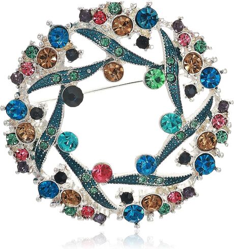 Napier Women's Classics Multicolored Circle Stone Brooches and Pin in Saudi Arabia