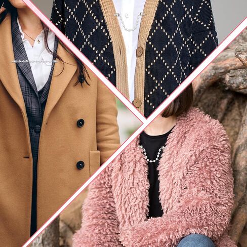 Sweater Clips to Hold Sweater Together, Pearl Sweaters Clips for Cardigans, Pearl Brooch Pin for Woman in Kuwait