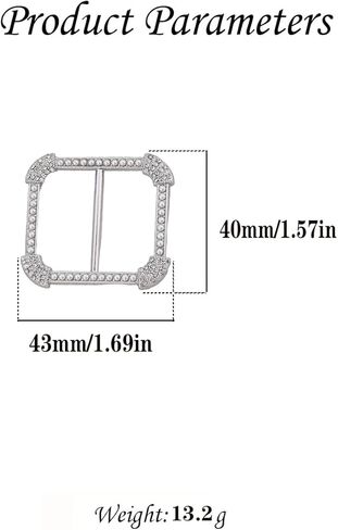 CZ Silk Scarf Square Ring Clip Pin for Women Fashion Crystal Shell Pearls Embellished Shirt Ties Clips Chic Waist Clothes Corner Slide Clasp Pin Dress Accessories Jewelry in Saudi Arabia