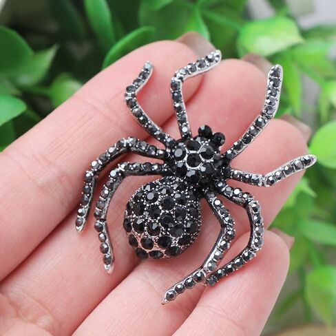 3Pcs Rhinestone Spider Brooch Women Suit Brooches Pin Jewelry Best Gift Costume Clothes Pins Accessories in Saudi Arabia