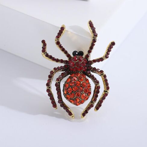 3Pcs Rhinestone Spider Brooch Women Suit Brooches Pin Jewelry Best Gift Costume Clothes Pins Accessories in Saudi Arabia