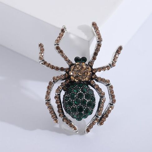 3Pcs Rhinestone Spider Brooch Women Suit Brooches Pin Jewelry Best Gift Costume Clothes Pins Accessories in Saudi Arabia