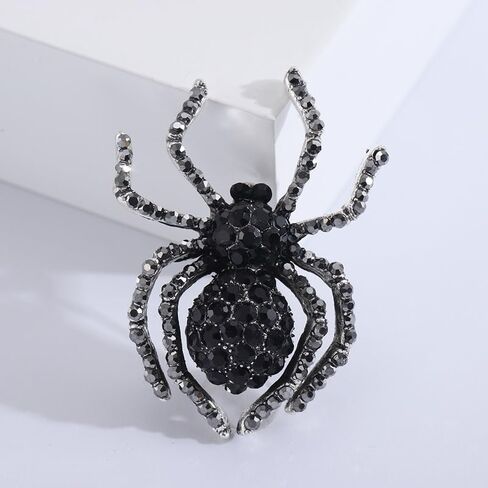 3Pcs Rhinestone Spider Brooch Women Suit Brooches Pin Jewelry Best Gift Costume Clothes Pins Accessories in Saudi Arabia