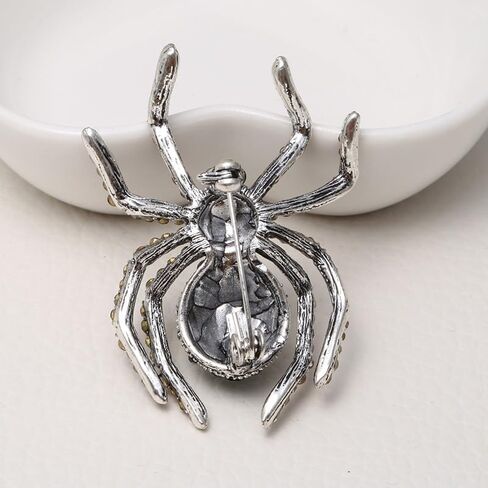 3Pcs Rhinestone Spider Brooch Women Suit Brooches Pin Jewelry Best Gift Costume Clothes Pins Accessories in Saudi Arabia