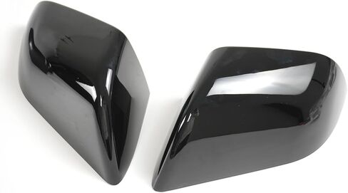 Side Mirror Cover 2Pcs For Tesla Model S 2016 2017 2018 2019 2020 ABS Rear Side Mirror Caps Guard (Glossy Black) in Kuwait